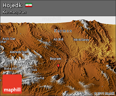 Physical 3D Map of Hojedk