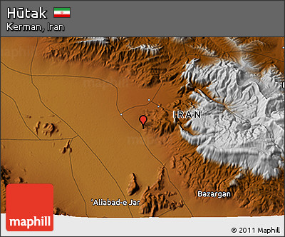 Physical 3D Map of Hūtak