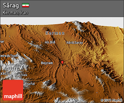 Physical 3D Map of Sārag