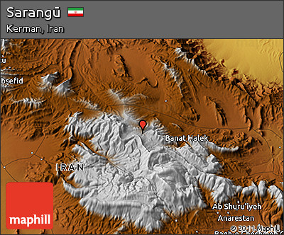 Physical 3D Map of Sarangū