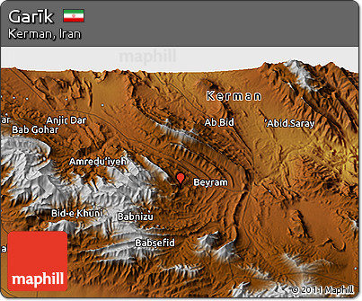 Physical 3D Map of Garīk