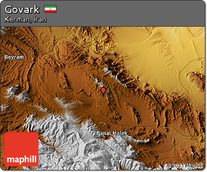 Physical 3D Map of Govark