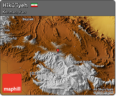 Physical 3D Map of Hīkū'īyeh