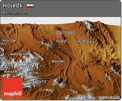 Physical 3D Map of Hojedk