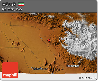 Physical 3D Map of Hūtak