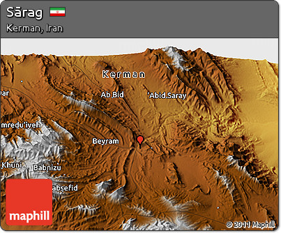 Physical 3D Map of Sārag