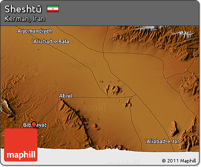 Physical 3D Map of Sheshtū