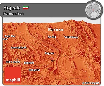 Political 3D Map of Hojedk