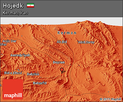 Political 3D Map of Hojedk