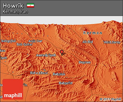 Political 3D Map of Howrīk