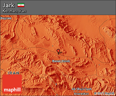 Political 3D Map of Jark