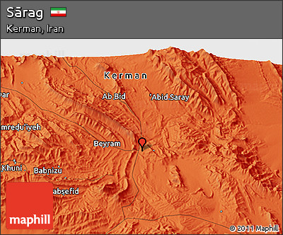 Political 3D Map of Sārag