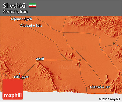 Political 3D Map of Sheshtū