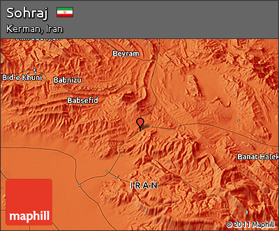 Political 3D Map of Sohraj