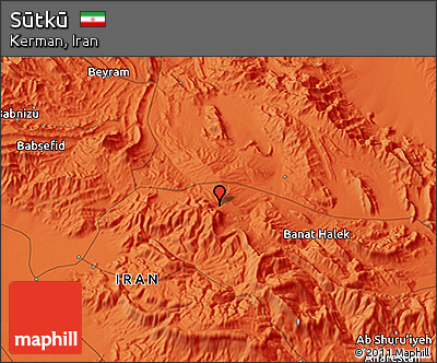 Political 3D Map of Sūtkū
