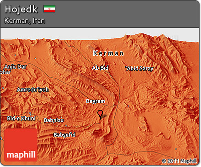 Political 3D Map of Hojedk