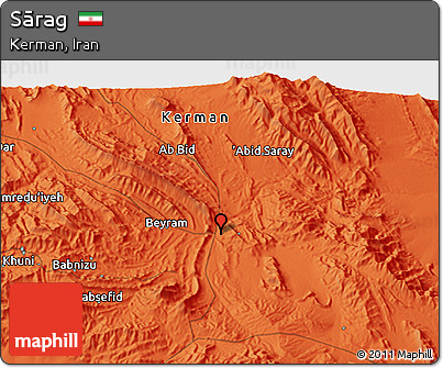 Political 3D Map of Sārag
