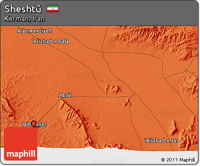 Political 3D Map of Sheshtū