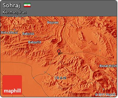Political 3D Map of Sohraj