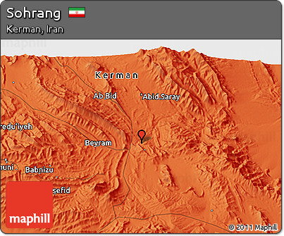 Political 3D Map of Sohrang