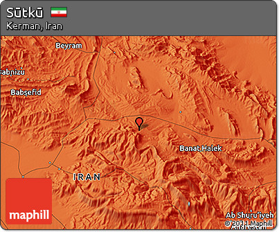 Political 3D Map of Sūtkū