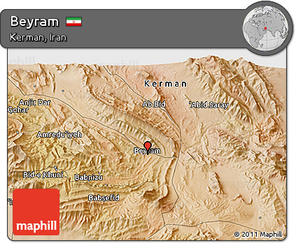 Satellite 3D Map of Beyram
