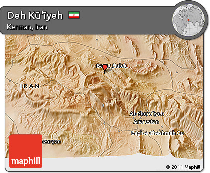 Satellite 3D Map of Deh Kū'īyeh