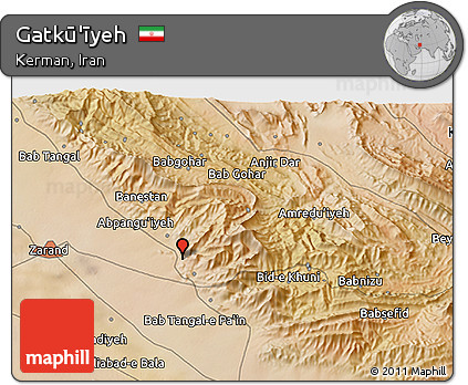 Satellite 3D Map of Gatkū'īyeh