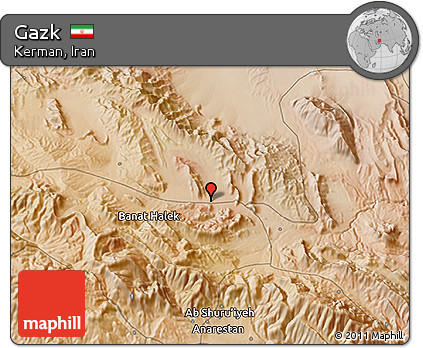 Satellite 3D Map of Gazk