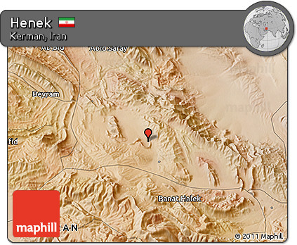 Satellite 3D Map of Henek