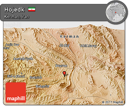 Satellite 3D Map of Hojedk