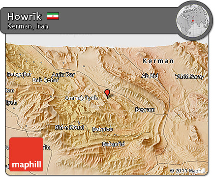 Satellite 3D Map of Howrīk