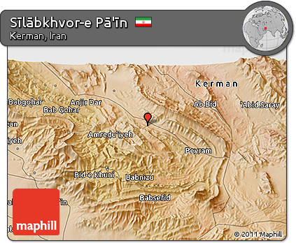 Satellite 3D Map of Sīlābkhvor-e Pā'īn