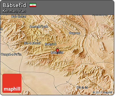 Satellite 3D Map of Bābsefīd