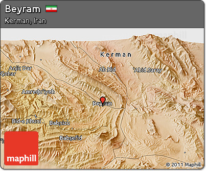 Satellite 3D Map of Beyram