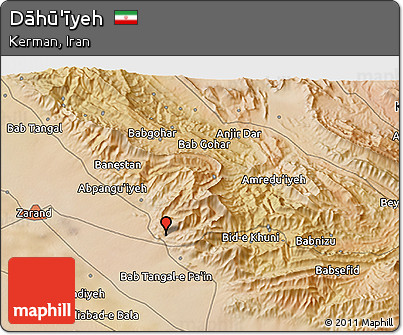 Satellite 3D Map of Dāhū'īyeh