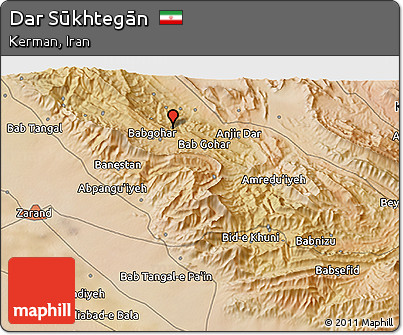 Satellite 3D Map of Dar Sūkhtegān