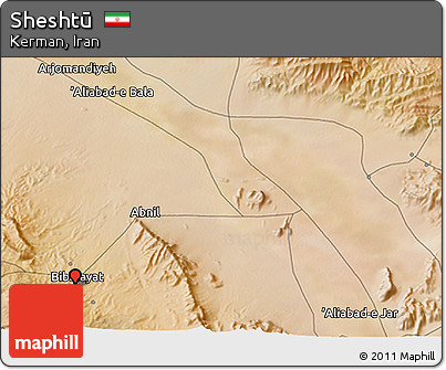 Satellite 3D Map of Sheshtū
