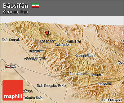 Satellite 3D Map of Bābsīfān