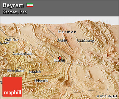 Satellite 3D Map of Beyram
