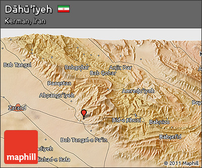 Satellite 3D Map of Dāhū'īyeh