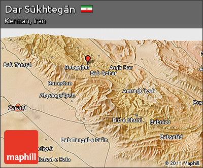 Satellite 3D Map of Dar Sūkhtegān