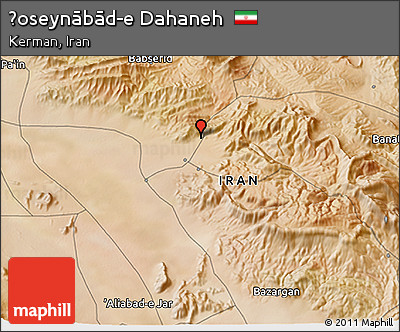Satellite 3D Map of Ḩoseynābād-e Dahaneh