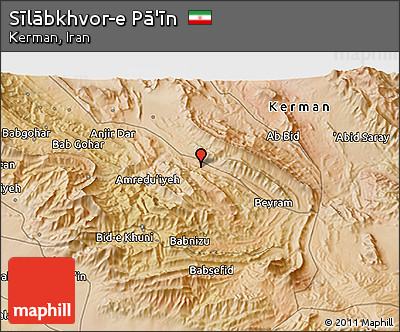 Satellite 3D Map of Sīlābkhvor-e Pā'īn