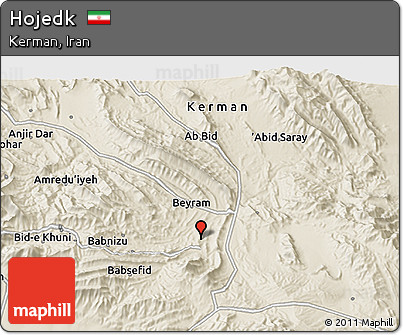 Shaded Relief 3D Map of Hojedk