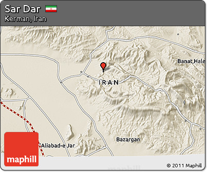 Shaded Relief 3D Map of Sar Dar
