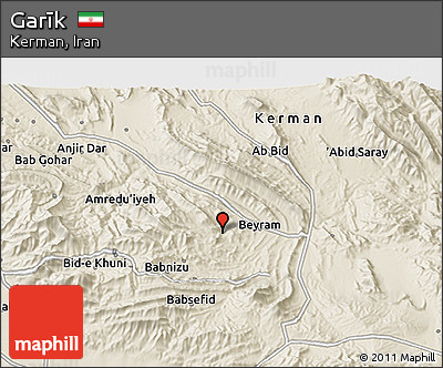 Shaded Relief 3D Map of Garīk