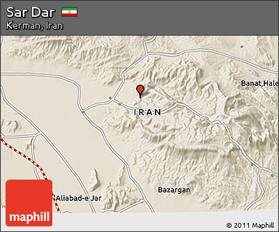 Shaded Relief 3D Map of Sar Dar