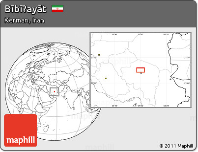 Blank Location Map of Bībīḩayāt