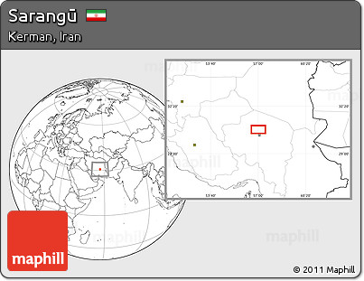 Blank Location Map of Sarangū